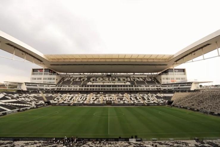 Mosaico para Corinthians e Palmeiras — Foto: Sergio Cruz/Gaviões da Fiel/Divulgação