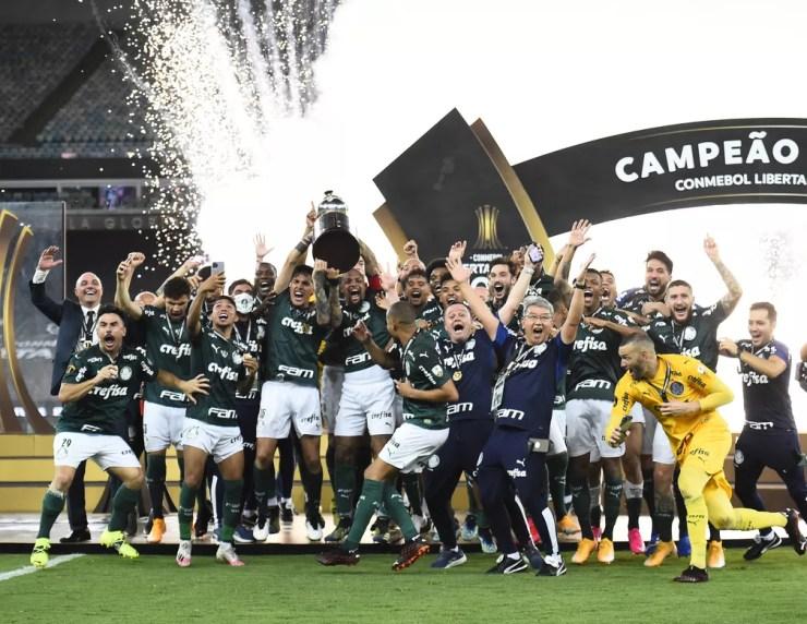 Palmeiras campeão da Libertadores de 2020 — Foto: André Durão