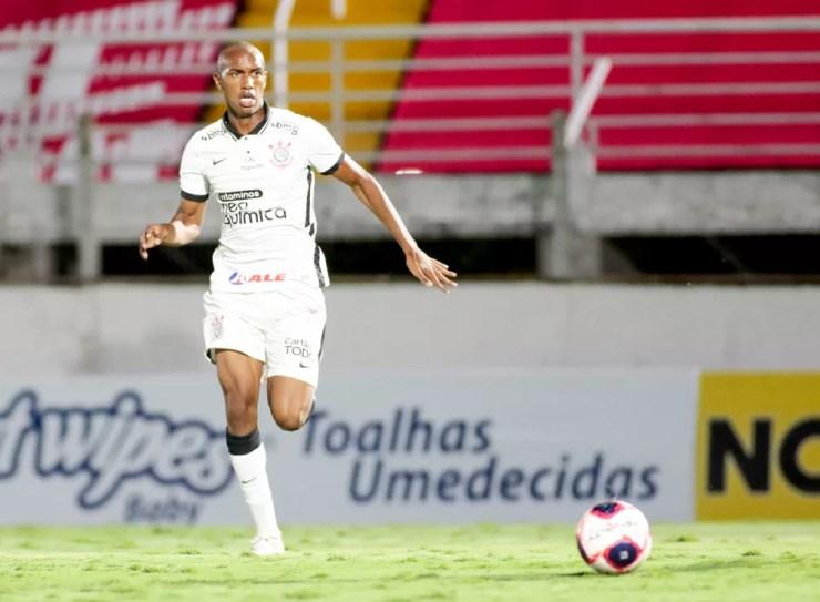 Cauê em estreia pelo time profissional do Corinthians — Foto: Rodrigo Coca/Ag.Corinthians