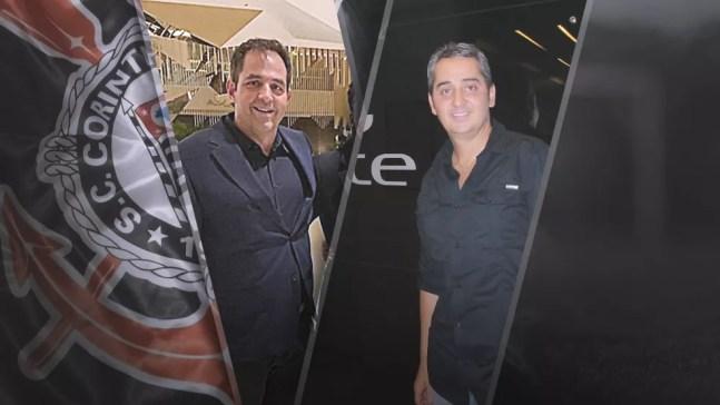 Empresários Giuliano Bertolucci e Carlos Leite emprestaram dinheiro ao Corinthians — Foto: Infoesporte