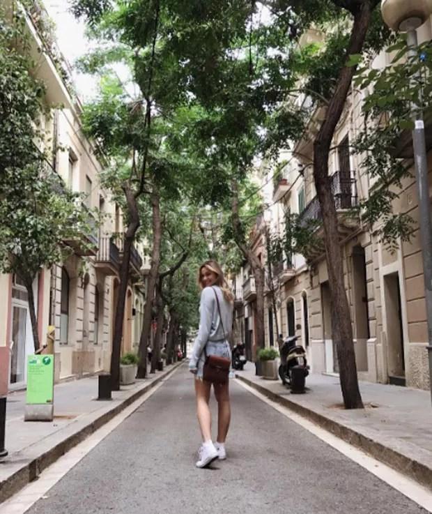 Sasha em Barcelona (Foto: Reprodução)
