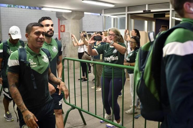 Dia a dia com os colegas: situação que faz Bruno Henrique sentir mais falta do Palmeiras — Foto: Marcos Ribolli