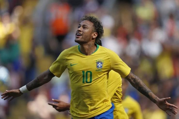 neymar gol brasil croácia (Foto: Pedro Martins / Mowa Press)