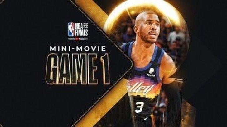 Veja o minifilme do jogo 1 da final da NBA entre Milwaukee Bucks e Phoenix Suns