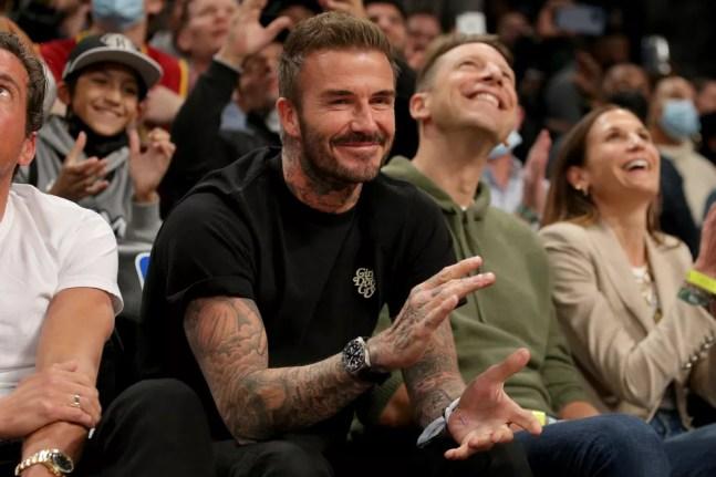 David Beckham assiste a jogo da NBA — Foto: Brad Penner-USA TODAY Sports