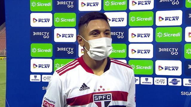 Galeano fala sobre primeiro gol pelos profissionais do São Paulo