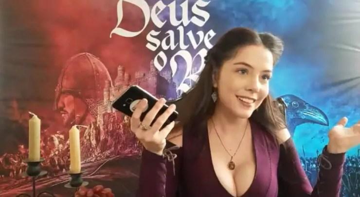 Bia Arantes fala sobre reta final de 'Deus Salve o Rei' (Foto: TV Globo)