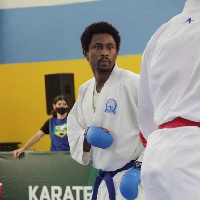 Diego Moraes, campeão brasileiro de karatê — Foto: @karate_do_brasil