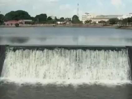 Represa de Rio Preto abastece um terço da população da cidade (Foto: Reprodução / TV TEM)