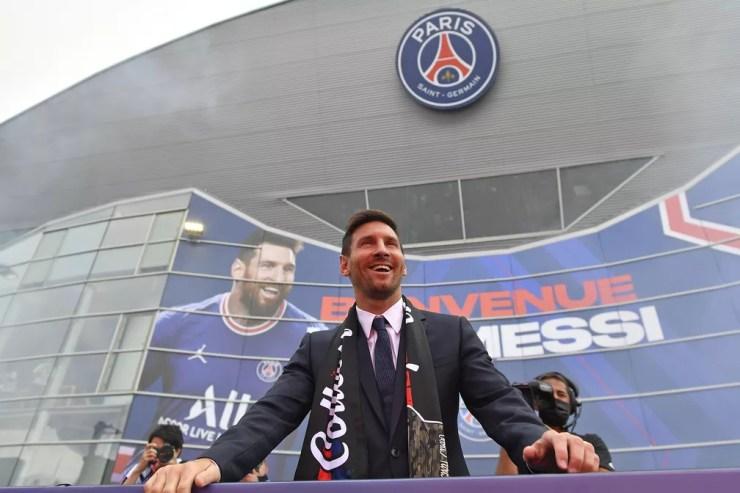 PSG usou criptomoedas para pagar parte da negociação com Messi — Foto: Getty Images