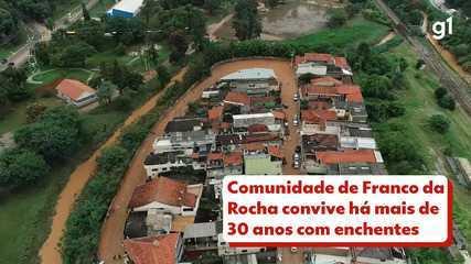 Comunidade de Franco da Rocha convive há mais de 30 anos com enchentes