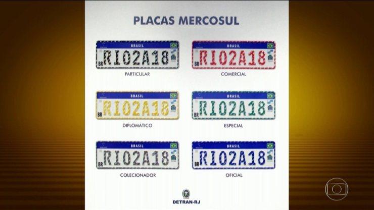 Justiça suspende colocação das novas placas do Mercosul nos carros no Brasil