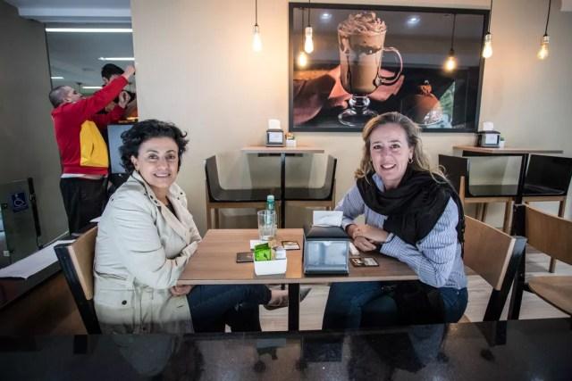As empresárias Denise Diuana e Shirlei Machado esperam que Bolsonaro atraia investimentos para o Brasil — Foto: Fábio Tito/G1