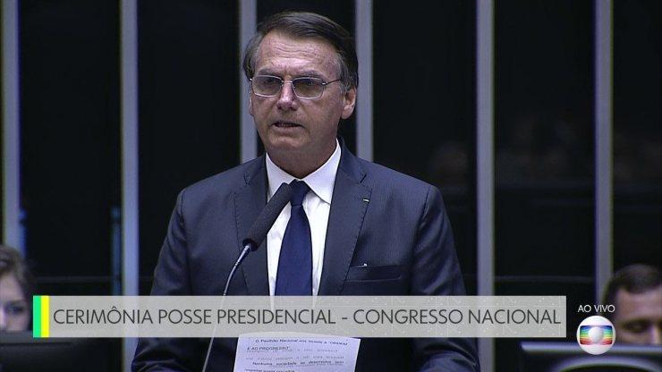 Discurso de posse do presidente Jair Bolsonaro no Congresso Nacional