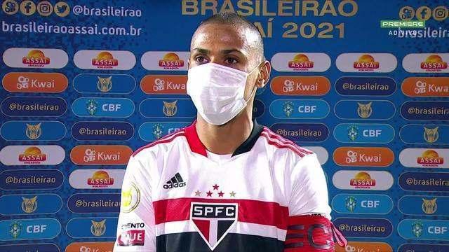 Bruno Alves fala sobre o empate do São Paulo com a Chapecoense