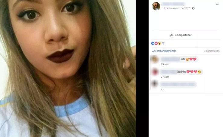 Amigos e familiares divulgaram desaparecimento de adolescente de Araçariguama (SP) nas redes sociais (Foto: Facebook/Reprodução)