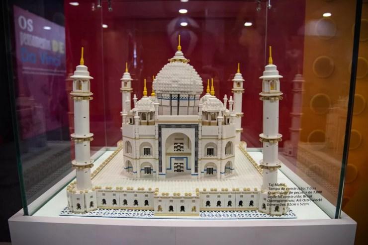 Taj Mahal, obra da mostra 'Volta ao Mundo', no Museu da Imaginação — Foto: Fábio Tito/G1