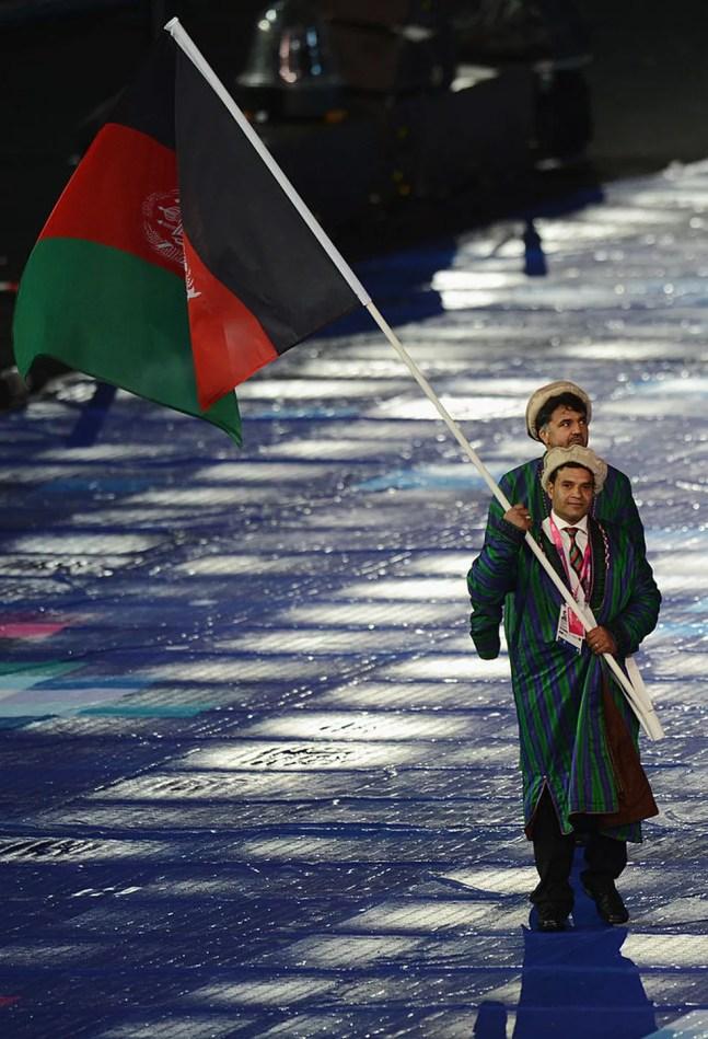 Afeganistão na cerimônia de Londres 2012 — Foto:  Gareth Copley /Getty Images