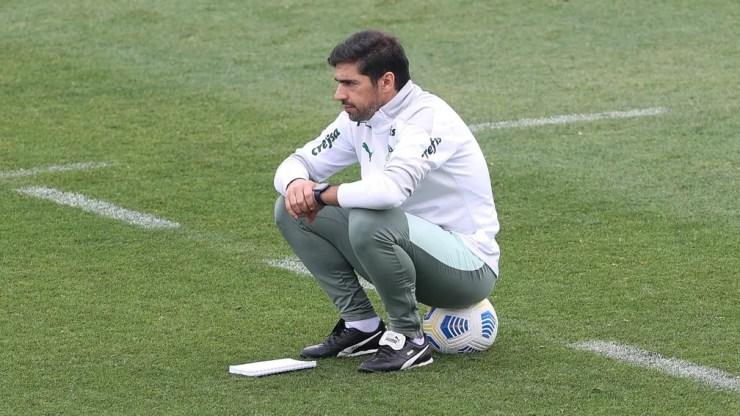 Abel Ferreira, técnico do Palmeiras, na Academia — Foto: Cesar Greco / Ag. Palmeiras