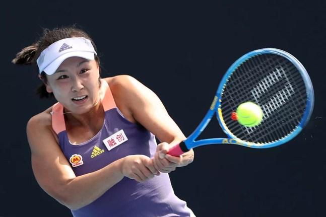 Shuai Peng, tenista chinesa — Foto: Mark Kolbe/Getty Images