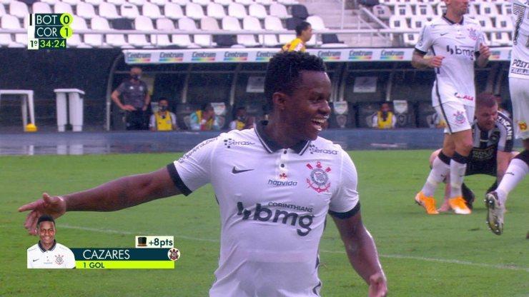 Veja gol de Cazares contra o Botafogo