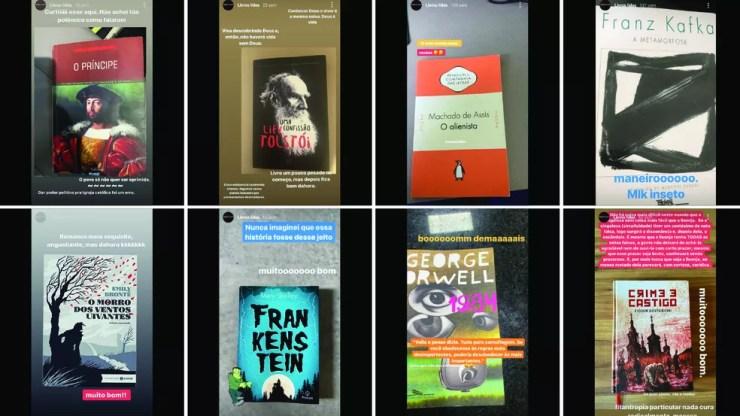 Scarpa posta resenhas de livros nas redes sociais — Foto: Reprodução/Instagram