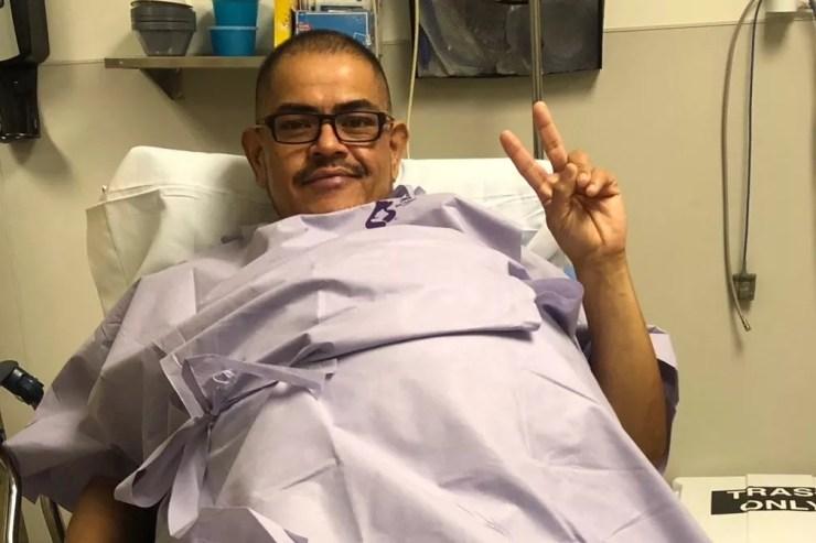 Hector Hernandez teve que remover um tumor de 34 kg da barriga. (Foto: Hector Hernandez)