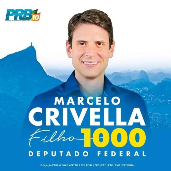 Marcelo Crivella Filho, herdeiro de Marcelo Crivella, não foi eleito deputado pelo Rio de Janeiro. — Foto: Reprodução/Facebook