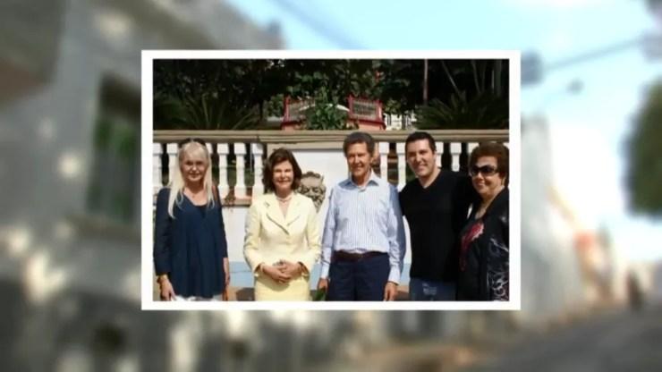 Rainha Silvia da Suécia já visitou São Manuel (SP) (Foto: Reprodução/TV TEM )