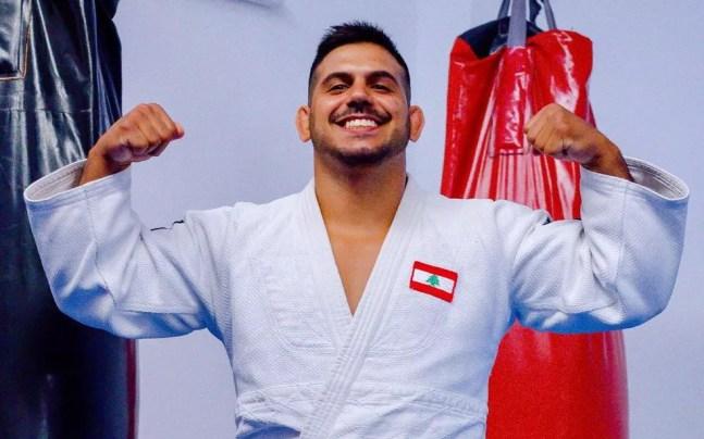 Nacif Elias, judoca capixaba que vai representar o Líbano em Tóquio — Foto: Raquel Lima