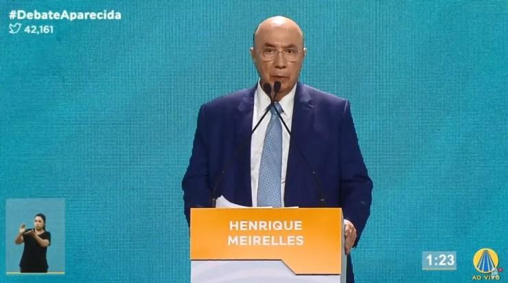 Henrique Meirelles, candidato do MDB à Presidência — Foto: Reprodução