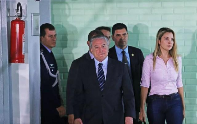 O presidente Michel Temer deixa hospital em Brasília (Foto: Dida Sampaio/Estadão Conteúdo)