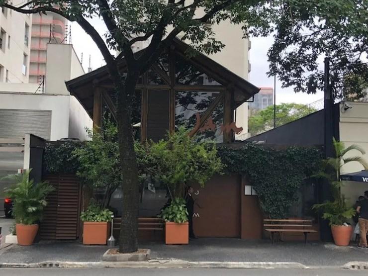 Restaurante Jam, no Itaim Bibi, Zona Sul de São Paulo, onde sushiman foi morto a tiros pela PM — Foto: Kleber Tomaz/G1