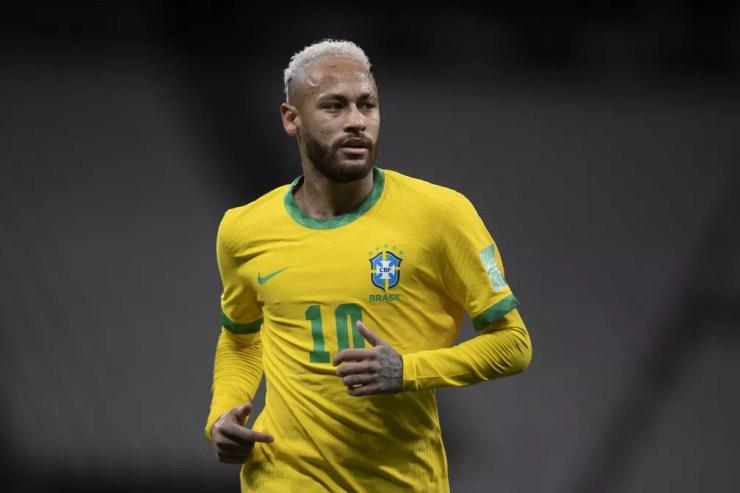 Neymar tem sete gols pela Seleção nas Eliminatórias e busca a artilharia — Foto: Lucas Figueiredo / CBF