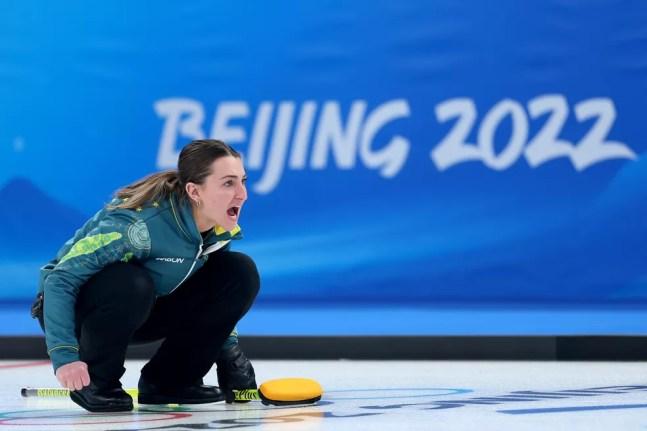 Tahli Gill em ação nos Jogos de Pequim — Foto: Getty Images