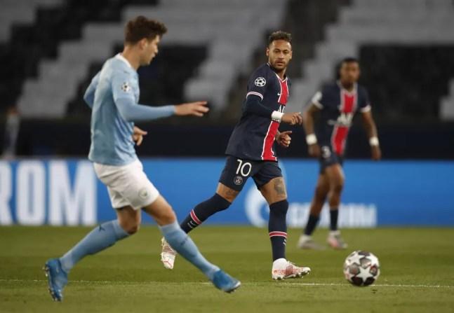 Neymar calçando a Puma Future Z (Battle Pass) — Foto: Benoit Tessier/Reuters
