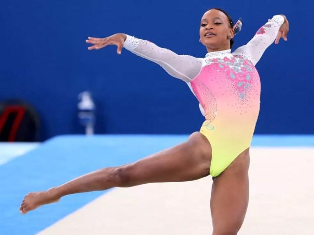 Rebeca Andrade fica em quinto na final do solo nas Olimpíadas de Tóquio — Foto: Ricardo Bufolin/ Panamerican Press / CBG