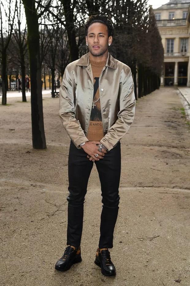 Neymar no desfile da Lous Vuitton em Paris em janeiro de 2018 (Foto: Getty Images)