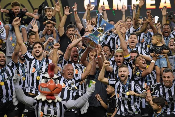 Atlético-MG campeão do Brasileiro 2021 — Foto: Pedro Vilela; getty