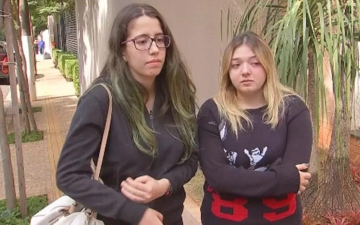 Ana Laura Marques e Beatriz Picollini lamentaram a morte do amigo  (Foto: Reprodução/TV TEM)