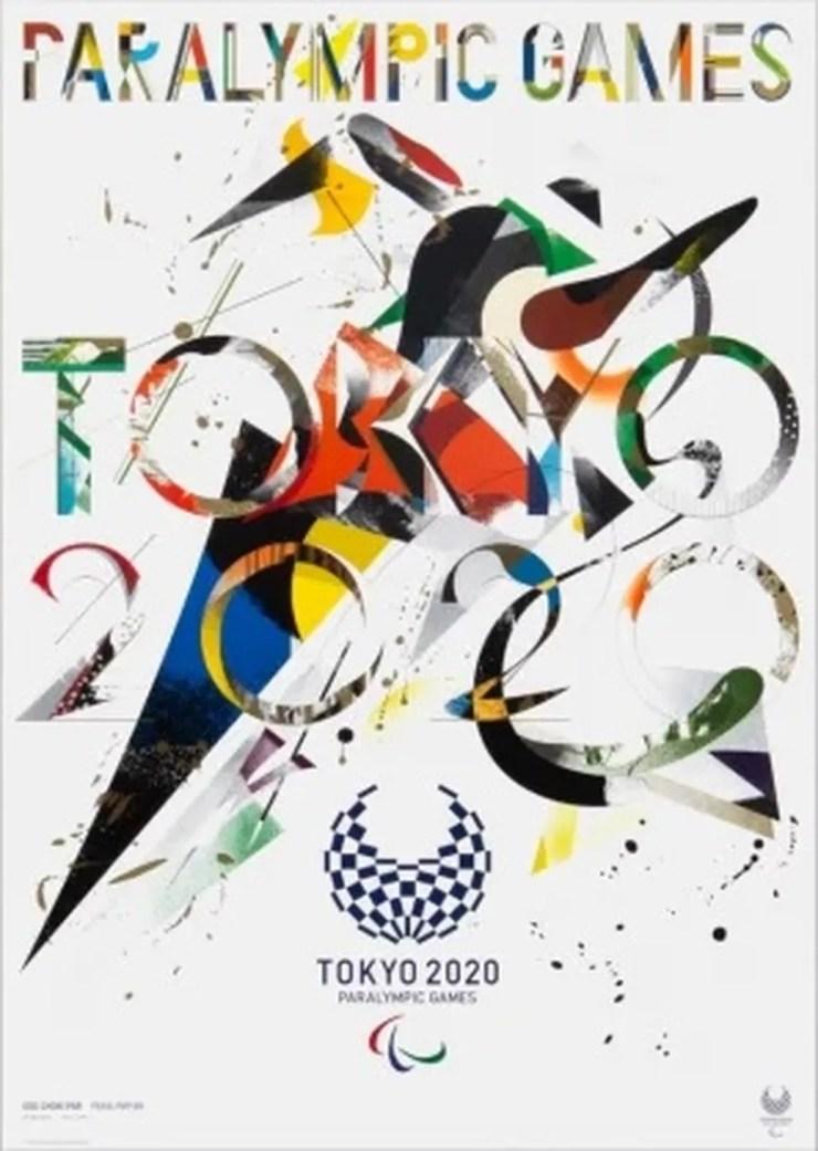 Poster das Paralimpíadas de Tóquio — Foto: Reprodução