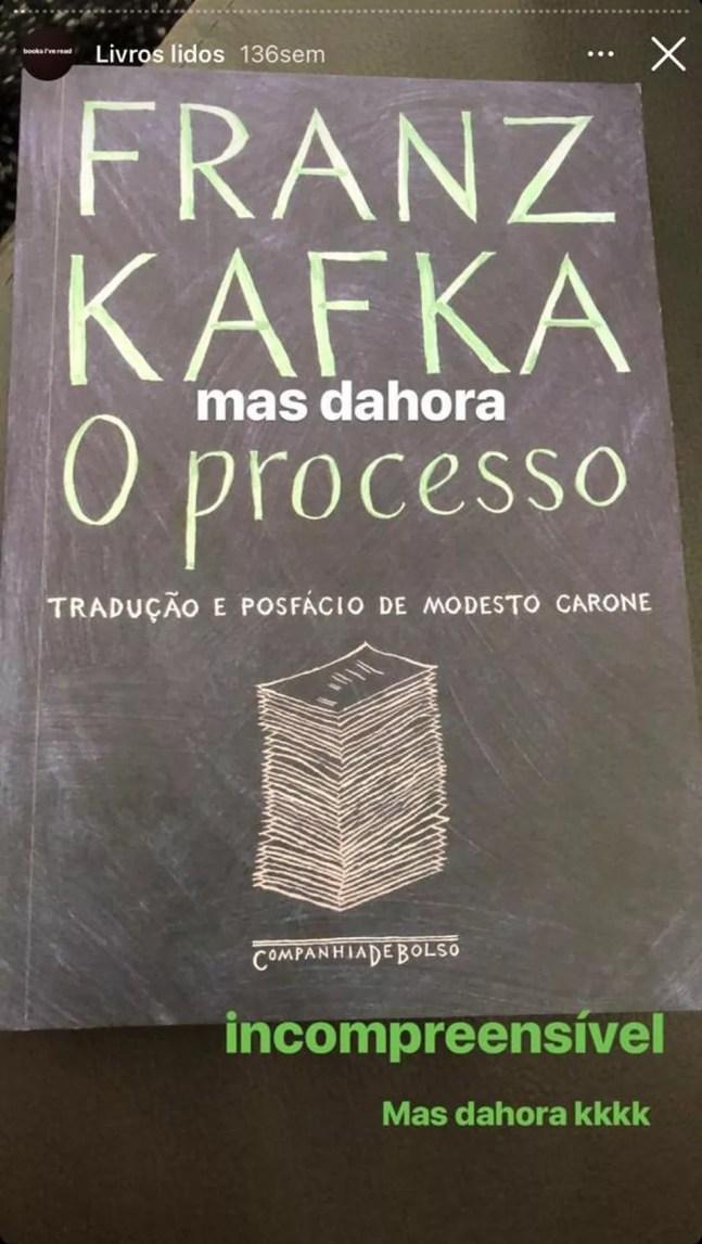 Gustavo Scarpa, do Palmeiras, faz crítica de "O Processo"  — Foto: Reprodução