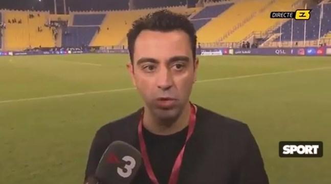 Xavi, técnico do Al Sadd, está em negociação com o Barcelona — Foto: Reprodução
