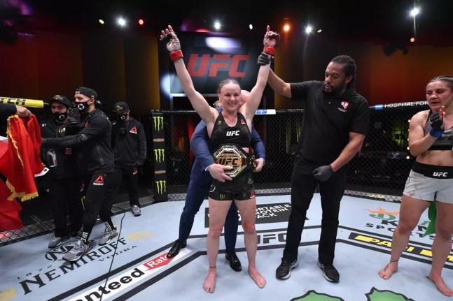 Valentina Shevchenko vem de seis vitórias seguidas no UFC — Foto: Getty Images