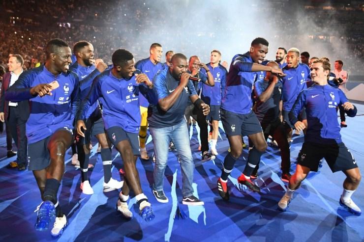 Da França campeã do mundo em 2018, 19 dos 23 jogadores eram filhos de primeira geração de imigrantes - AFP