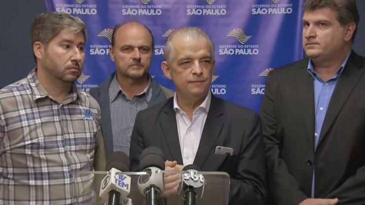 Governador Márcio França esteve me Bauru e Lençóis Paulista nesta terça-feira (19) (Foto: TV TEM / Reprodução )