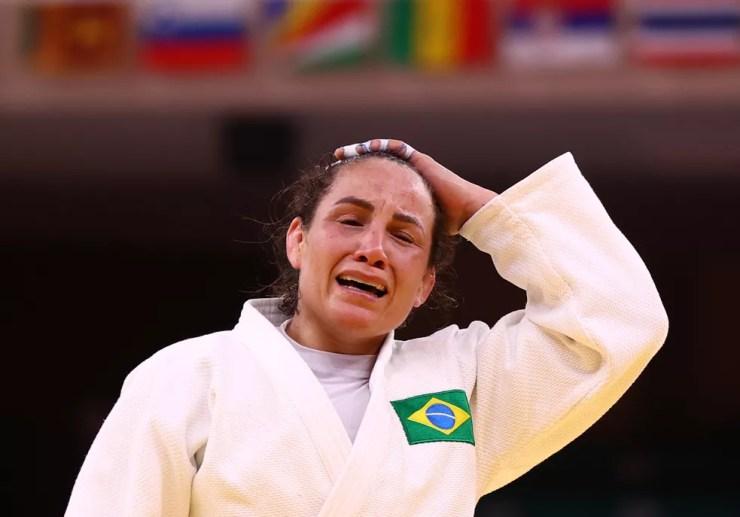 Maria Portela é eliminada dos Jogos Olímpicos com possível erro de arbitragem — Foto: REUTERS/Sergio Perez