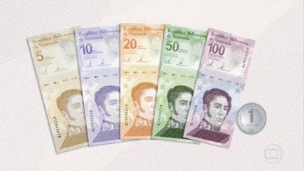Venezuela elimina seis zeros de sua moeda pela hiperinflação