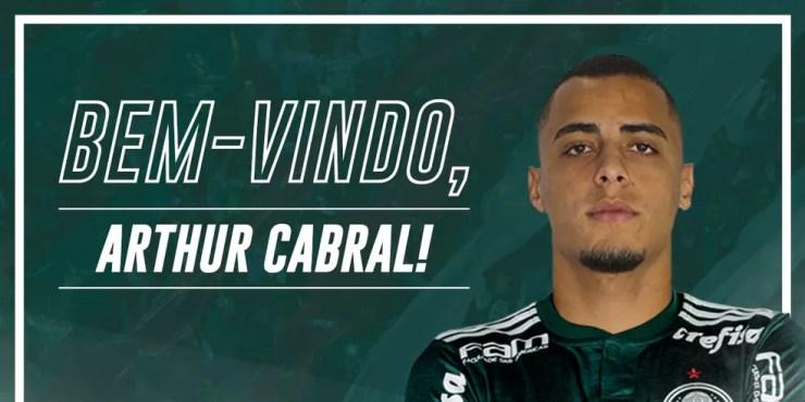 Arthur Cabral, ex-Ceará, e Zé Rafael, ex-Bahia, foram os dois primeiros reforços anunciados pelo Palmeiras para 2019 — Foto: Reprodução