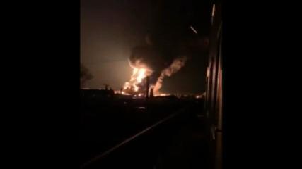 BBC divulga vídeo de incêndio em refinaria na Ucrânia